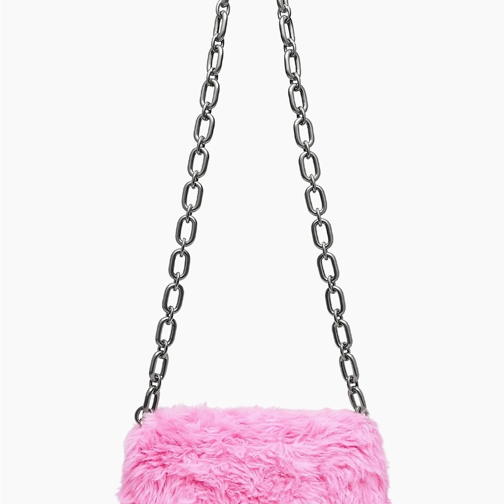 Balenciaga Pink Fur Bag - Picture 3 of 5